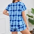 thumbnail image 5 of Smilooen Tie Dye Womens Pajama Sets Short Sleeve 2 Piece PJ Sets Women Summer Loungewear with Pockets, S-2XL, 5 of 7