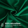 thumbnail image 5 of Fitted Sheet Only - Extra Deep Pocket No-Pop Off Elastic Bottom Sheets - Ultra-Soft Brushed Microfiber Hotel Luxury Machine Washable Fitted Bed Sheets - Fade & Shrink Resistant (Green, Queen), 5 of 8