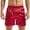 Red, variant on JIUKE Pajamas Shorts for Men High Waisted Comfy Solid Color Sleep Shorts Wide Leg Lounge Shorts Loungewear
