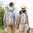 thumbnail image 6 of Lsque Lilies Flowers Pattern Canvas Daypack, Durable Backpack, High-quality Versatile Backpack,Vintage Compact Backpack-Small, 6 of 6