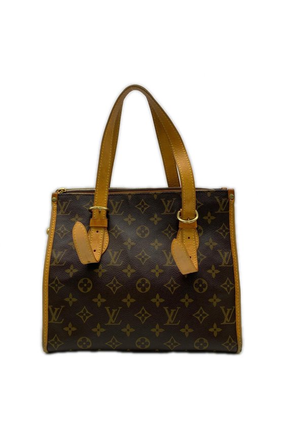 Pre-Owned LOUIS VUITTON Monogram Popincourt O M40007 Handbag Brown Leather Women's