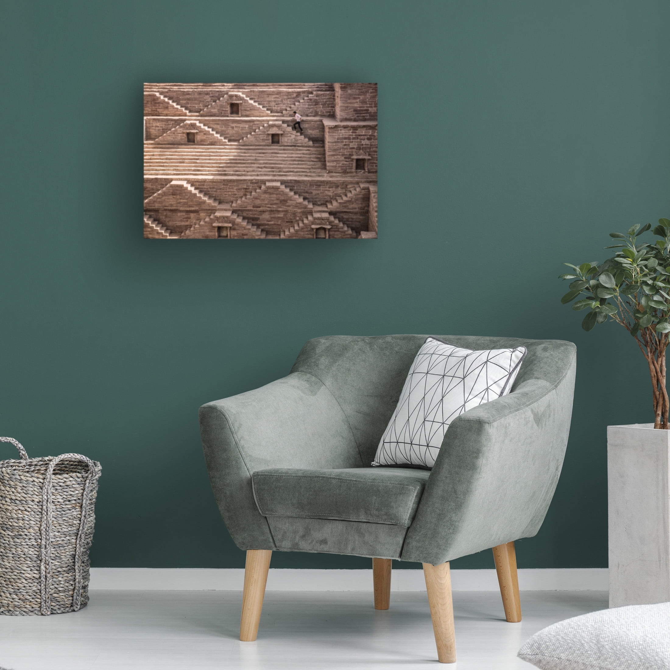 Canvas Wall Art - Andrei Nicolas - 'Geometry' Wall Art for Living Room, Bedroom, or Office D?cor by Trademark Fine Art - 19 x 12 Inches