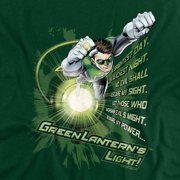Green Lantern Flying Oath Mens Short Sleeve Shirt