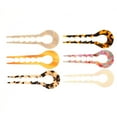 thumbnail image 7 of Hair Pin, U Shaped Hair Clip, Acetate Fashion Hairpin for Bun and Half Up Hairstyles, Lightweight Durable Plastic Hair Accessories with Leopard Floral Gradient Patterns, 7 of 7