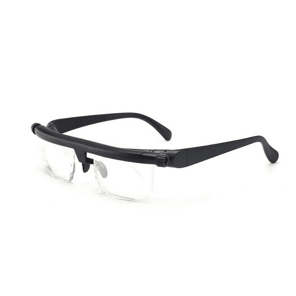 Dial Adjustable Glasses Variable Focus for Reading Distance Vision Eyeglasses