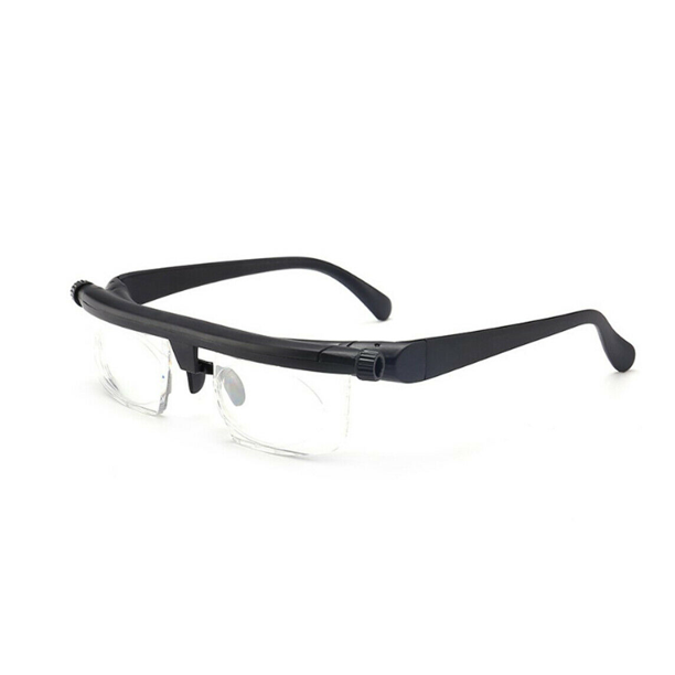 Dial Adjustable Glasses Variable Focus for Reading Distance Vision