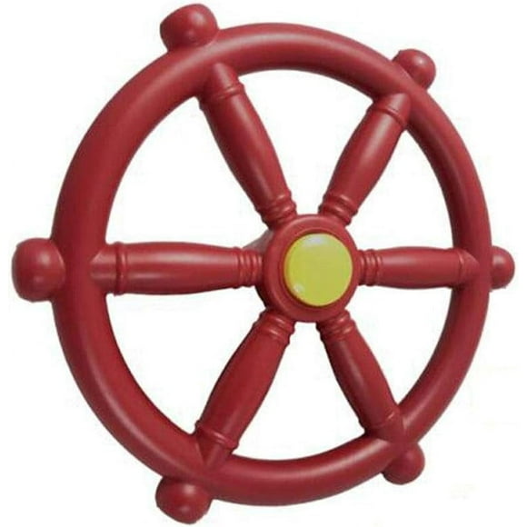 XINQIHANG Pirate Ship Steering Wheel 30cm for Kids Childrens Climbing Frame - Plastic Playground Ship Steering Wheel for Tree House & Play House, Amusement Park Outdoor Fun