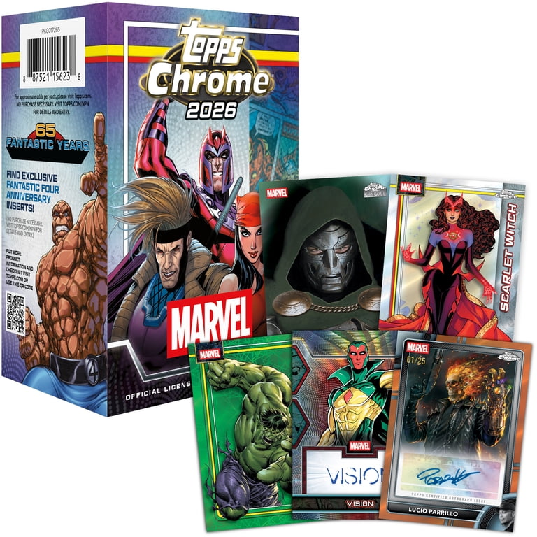 2026 Topps Marvel Comics Chrome Blaster Box - Walmart.com