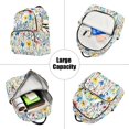 thumbnail image 5 of FORMRS Mini Backpack Purse for Women Travel Daypack Casual Shoulder Bag, Blue Wildflower Pattern, 5 of 7