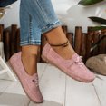 thumbnail image 3 of Suede Loafers for Women Business Casual Flats Shoes Comfortable Lightweight Penny Loafers Slip On Work Flats Dress Shoes Pink Size 8.5, 3 of 8