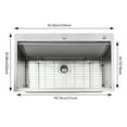 thumbnail image 5 of 33 inch Kitchen Sink Stainless Steel Drop In Sink Single Bowl Kitchen Sinks Utility Sink Bar Sinks Kitchen Sink Workstation for Homes Restaurants Bars, 5 of 16