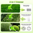 thumbnail image 4 of ChicHomey 650W Cordless Grass Trimmer,24V 650W Lawn Mover Electric Grass Trimmer,Adjustable Telescopic Rod & 90° Flip Head,for Garden & Yard, 4 of 11