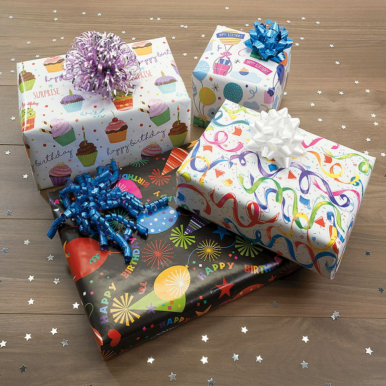 Happy Birthday Gift Wrap Wedding Wrapping Paper for A Large Gift