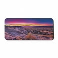 thumbnail image 1 of Nature Computer Mouse Pad, Surreal Sunrise Sky Horizon over the Mountain Valley National Monument Dusk Print, Rectangle Non-Slip Rubber Mousepad X-Large, 35" x 15", Purple Blue, by Ambesonne, 1 of 2