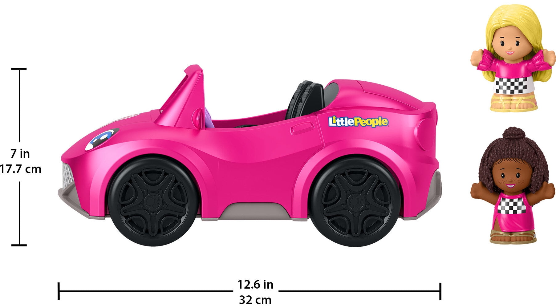 FisherPrice Little People Barbie Convertible Set with Music & 2 Figures for Toddlers  (图5)
