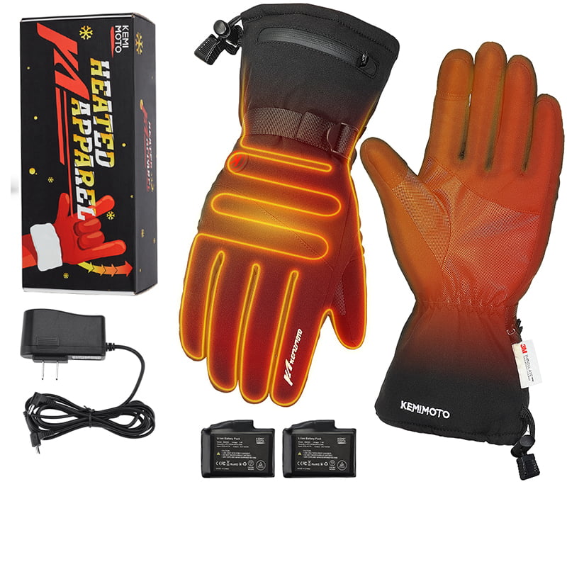 Winter Motorcycle Heated Glove 7.4V Safe Voltage Outdoors Sports Electric Glove 