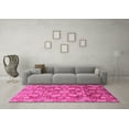 thumbnail image 3 of Ahgly Company Indoor Square Oriental Pink Traditional Area Rugs, 7' Square, 3 of 4