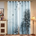 thumbnail image 2 of Subrtex Printed Colorful Curtains Room Darkening Thermal Insulated Valance Grommet Top Window Drapes 2 Panel Set (Light Blue, 52" x 95"), 2 of 5