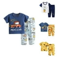 thumbnail image 2 of Baby Girls' 2-Piece Short Sleeve Tee and Pants Organic Cotton Pajama Set, Yellow, 2 of 3