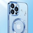 thumbnail image 6 of Mantto Magnetic Slim Crystal Clear for iPhone 13 Pro Max Case Magsafe [Not Yellowing][Compatible with MagSafe] [No.1 Strong Magnets] Compatible with iPhone 13 Pro Max Protective Case, Darkblue, 6 of 7