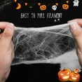 thumbnail image 5 of 1000 sqft Halloween Spider Web Decorations, with 20 Extra Fake Spiders for Outdoor Cobwebs Halloween Party Decor, 5 of 8