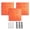 Orange, variant on Cannon Sports Pro Style Set of 3 Bases for Baseball and Softball – 15" x 15" Molded Base Set with Waffle Bottom & Anchors - Includes 1st, 2nd, 3rd Base