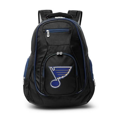 St. Louis Blues Trim Color Laptop Backpack - Black