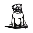 thumbnail image 1 of Negro Cachorro Perro Animal Insertar Forma Hierro Forjado Jardín Estaca Árbol Decoración Para Decorar Inevent HA043099-01, 1 of 6