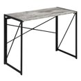 thumbnail image 1 of Pemberly Row Folding Desk in Gray Wood Finish and Black Metal Frame, 1 of 9