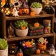 thumbnail image 5 of HWRETIE Luminous Pumpkin Ornament,Glowing Halloween Decoration, 5 of 7