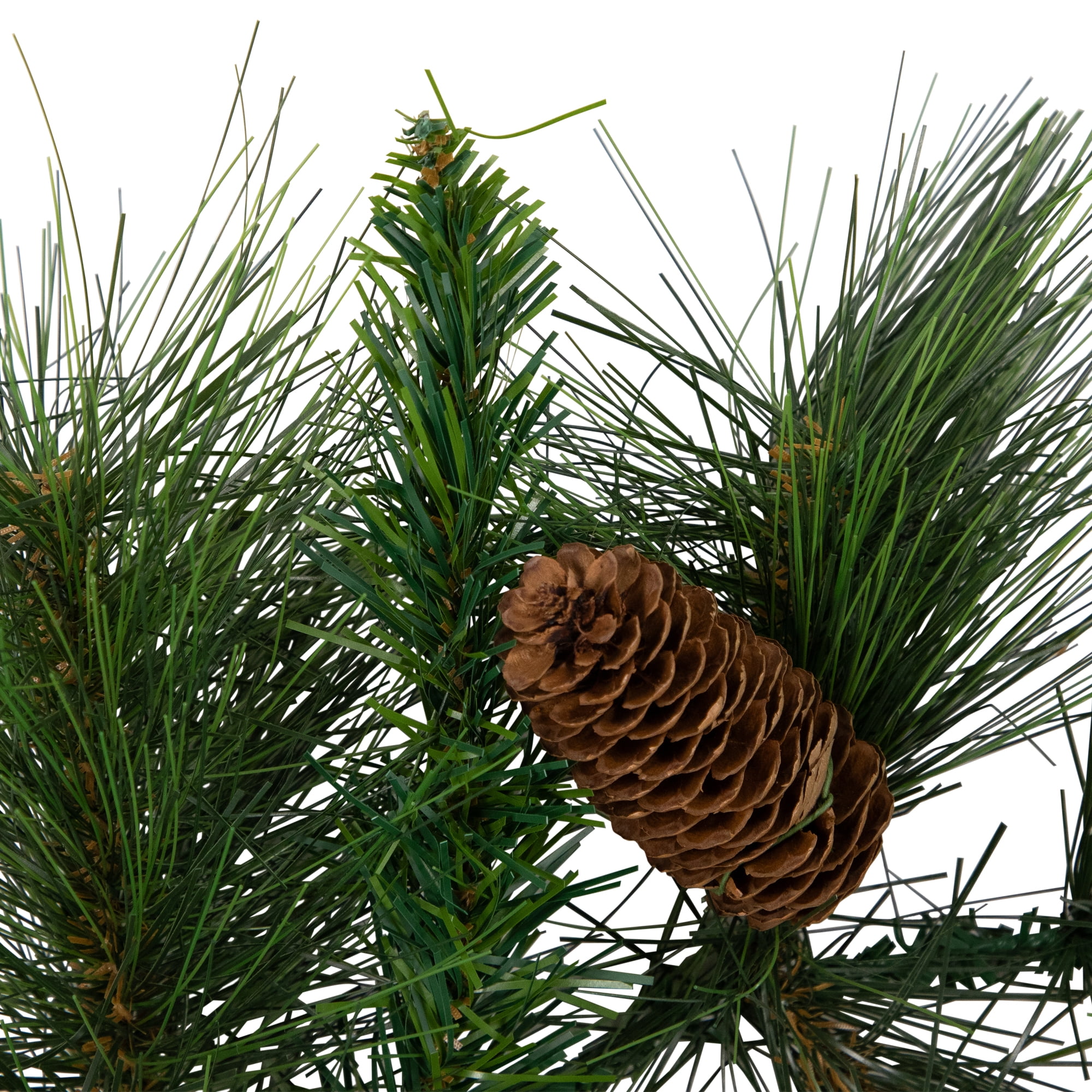 9' x 14" White Valley Pine with Pine Cones Artificial Christmas Garland - Unlit