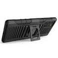 thumbnail image 5 of Case with Clip for Galaxy Note 20, Nakedcellphone Black Rugged Ring Grip Cover [with Stand and Built-In Mounting Plate] + [Belt Hip Holster] for Samsung Galaxy Note 20 Phone (SM-N980, SM-N981), 5 of 10