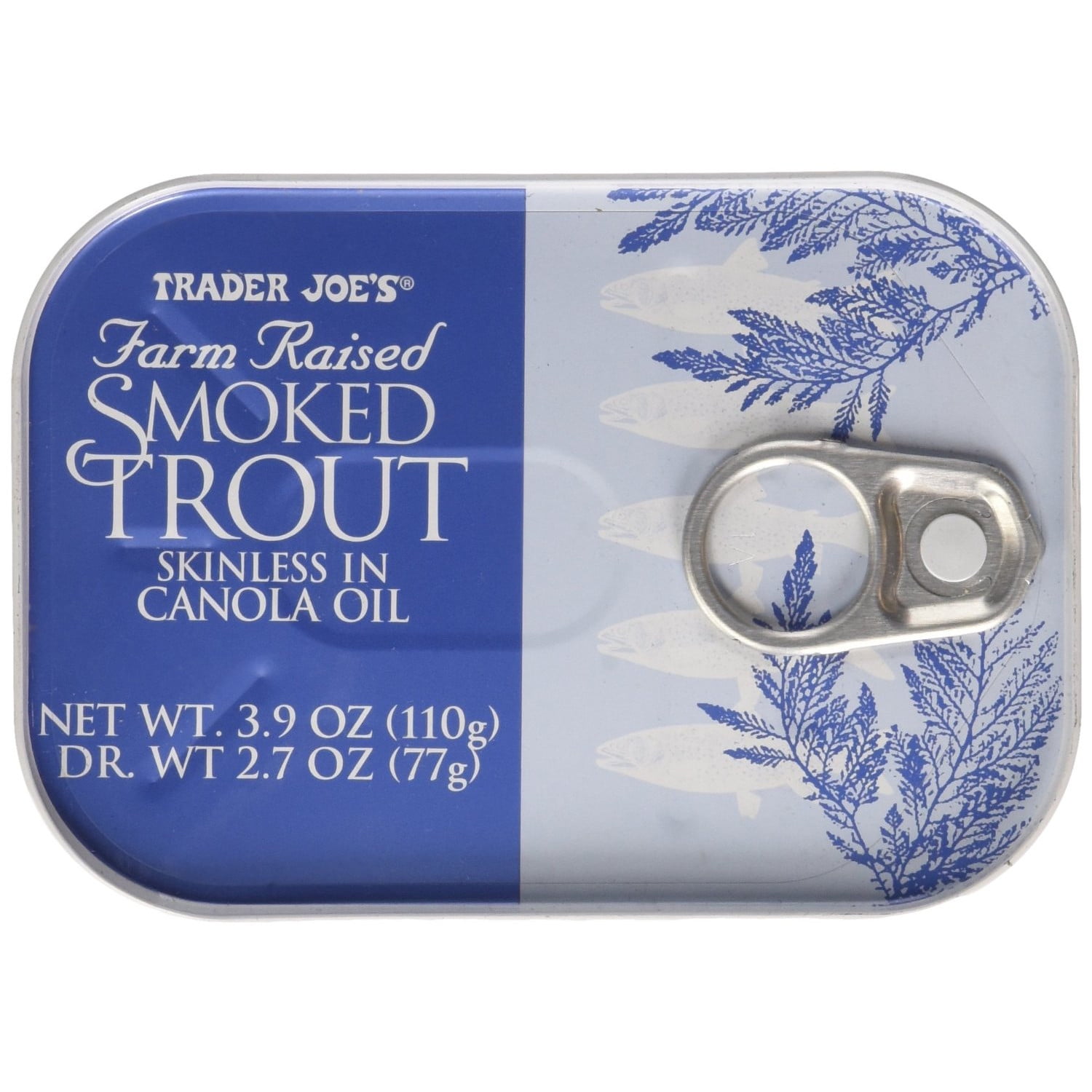 Trader Joe's Farm Raised Smoked Trout Skinless in Canola Oil