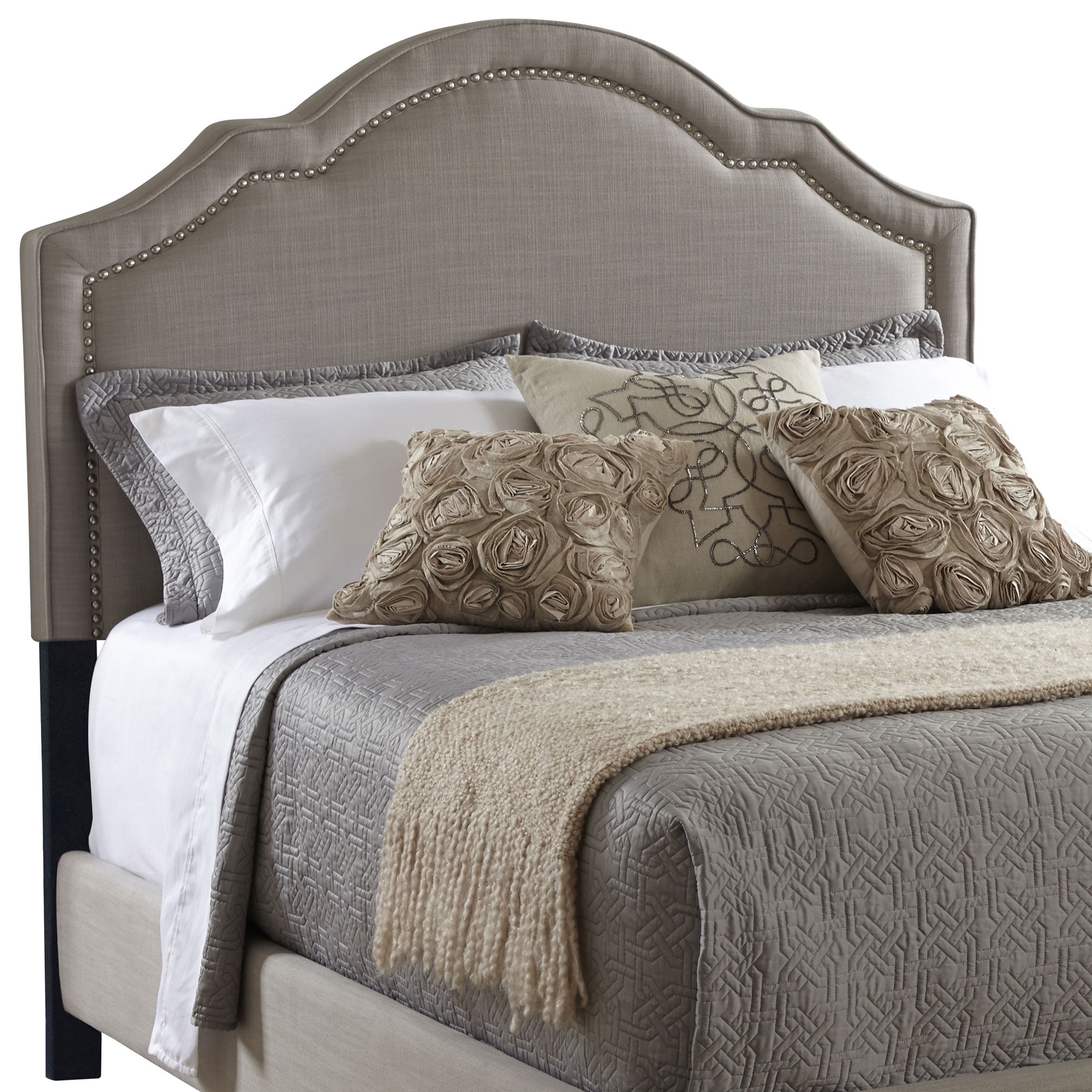 Pulaski Accentircs Home Shaped Nailhead Upholstered Headboard Only Pulaski Accentircs Home Shaped Nailhead Upholstered Headboard Only For Queen Size Bed Com
