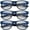 3 Packs - Dark Blue, variant on 3 Pack Oversize Big Frame Reading Glasses Style Comfortable Stylish Simple Reading Glasses, Black, Brown, Tortoise +1.75