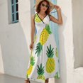 thumbnail image 2 of Lunarable Pineapple Sleeveless Dress Female Clothing Dress Women Summer 2025 Dress, 2 of 7