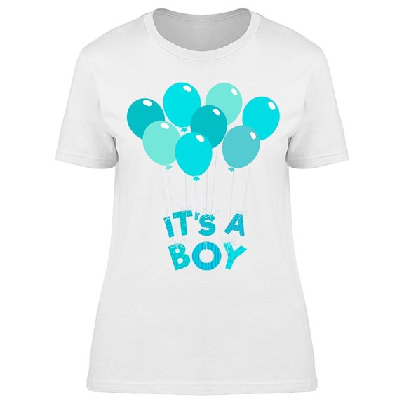 Its A Boy, Blue Color Tee Tee Women's -Image by Shutterstock