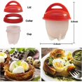 thumbnail image 2 of BR Juego de cocina de huevos de silicona (8 piezas): solución fácil y conveniente para hervir y hornear huevos, 2 of 5