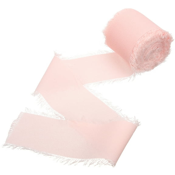 Raw Chiffon Ribbon Wrapping for DIY Wedding Gift Packaging Decor Bohemian Silk Sewing Bride