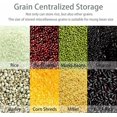 thumbnail image 4 of Dispensador de cereales 6 en 1, contenedor de almacenamiento de alimentos secos, dispensador de arroz con 6 rejillas para montaje en pared., 4 of 5