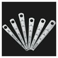 thumbnail image 2 of 6pcs/set Taper Gauge 0-7mm Weld Inspection Ruler Stainless Steel Feeler Gauges Aperture Scale Hole Inspection Measuring Rulers, 2 of 5