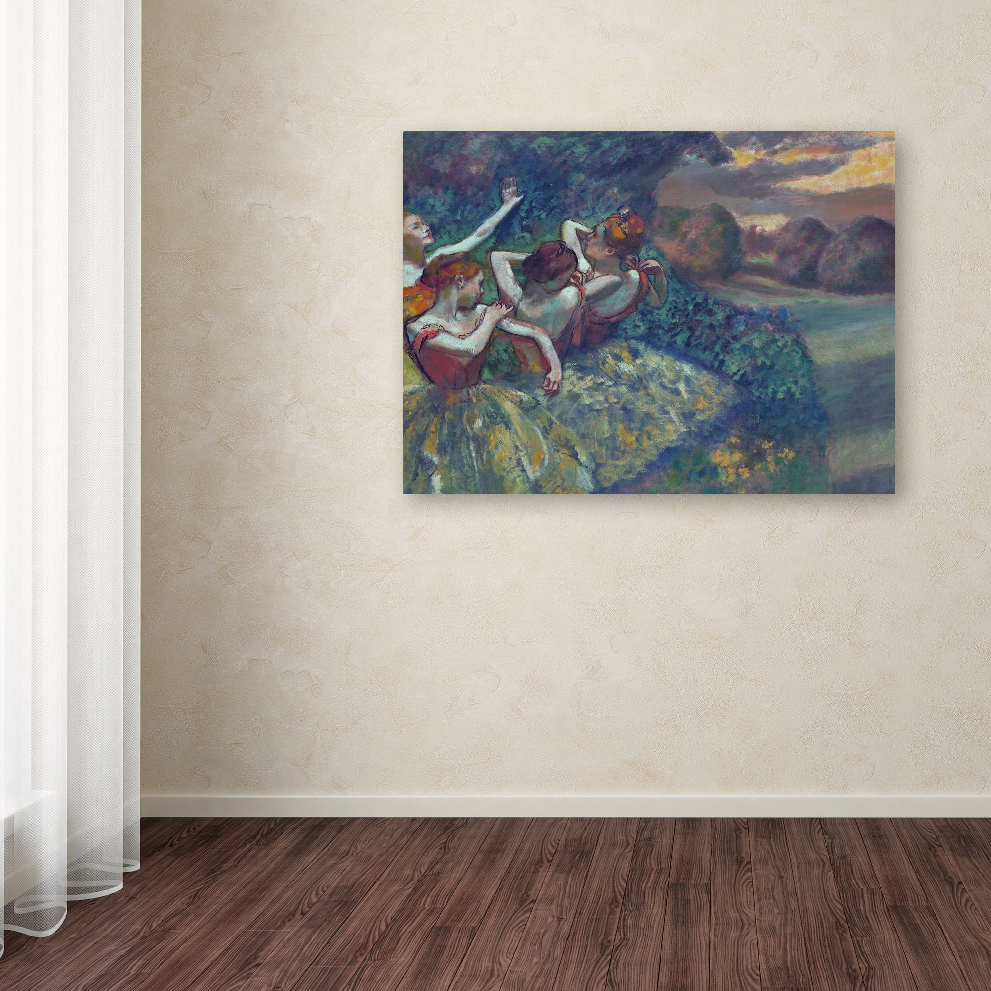 Edgar Degas 'Four Dancers 1899' Canvas Art