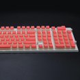 thumbnail image 4 of pudín de teclas mayúsculas de teclas blancas juego de teclas rgb teclado blanco, 4 of 4