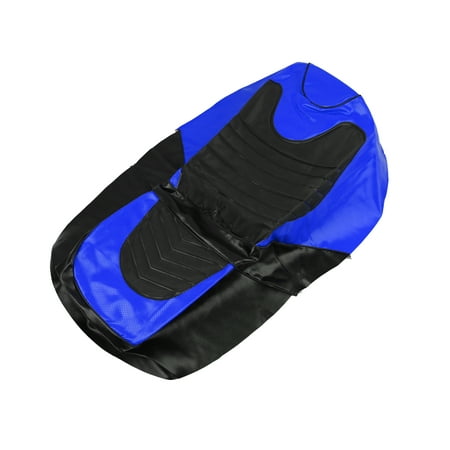 Motorcycle Seat Cover Protector Faux Leather Blue Black for Yamaha Cygnus Z