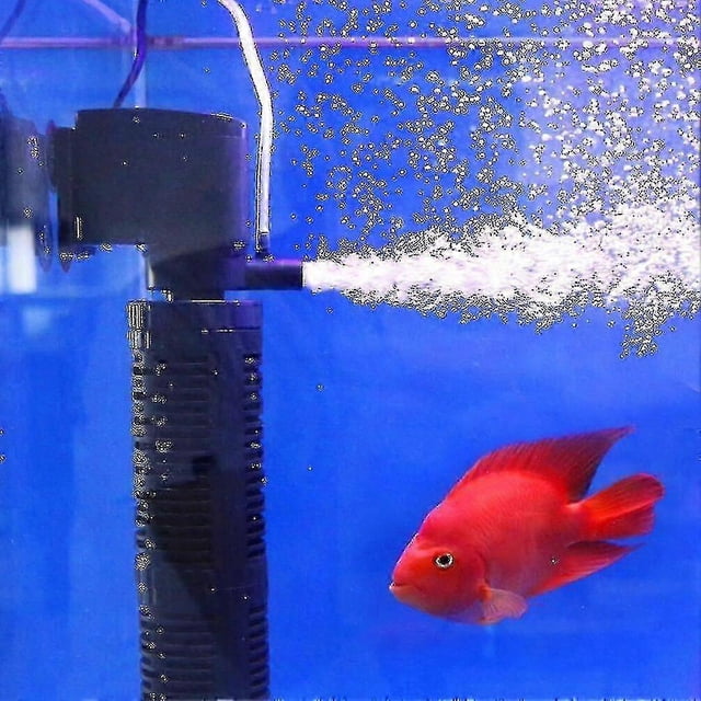 3-in-1 Submersible Aquarium Filter with Silent Aeration, Oxygen Pump & Water Purification for Fish Tanks