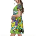 thumbnail image 4 of Lsque Scooby-Doo Print Women's Casual Dress T-Shirt Summer Short Sleeve Scoop Neck Swing Dresses, 4 of 7