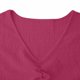 thumbnail image 5 of Elegante Vestido Corto con Cuello en V de Manga Corta Diseño de Moda Casual para Primavera Verano, Pantalones Cortos de Vestido de las Mujeres para el Uso Diario, 5 of 7