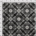 thumbnail image 4 of oneOone Georgette Viscose Black Fabric Asian Block Tile Sewing Material Print Fabric By The Yard 42 Inch Wide, 4 of 4