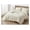 Ivory, Ruffled Edge, variant on Nora Comforter Set Twin Size 2-Piece Lightweight Soft Stone-Washed Ruffled Shabby Chic Bedding for All Season