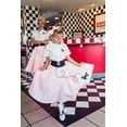 thumbnail image 3 of Hip Hop 50's Shop Girls 1950s Poodle Skirt Costume 7 Piece Child Outfit Set (Small Child 4 Light Pink), 3 of 10